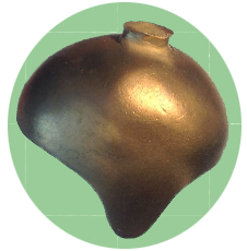 Sea Service Butt Cap (BUTTCAP007) in Brass