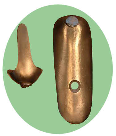Butt Plate (Buttplate009) in Brass