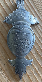 Large Escutcheon In Pewter (one off)