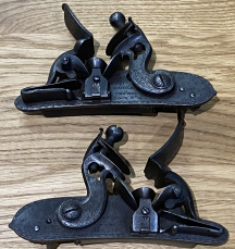 Pair of Locks by W. Parker No. 46 and 47 (Tilt down pans)